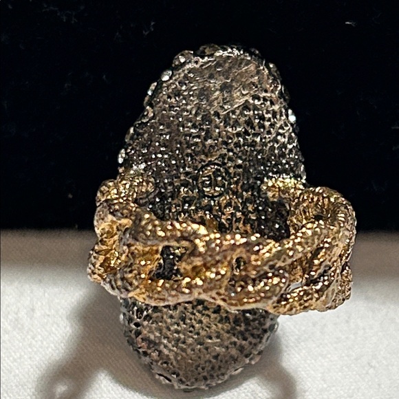 Alexis Bittar Turquoise and Crystal with Chainlink Band Ring - Picture 12 of 13